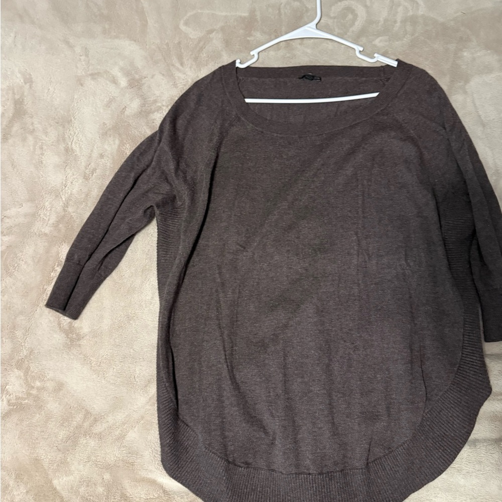 Express Dark Brown Knit Sweater